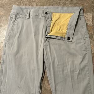 Birddogs Pants Mens 32x32 (Fits 31x29) Grey Lined Stretch Performance Chino Golf